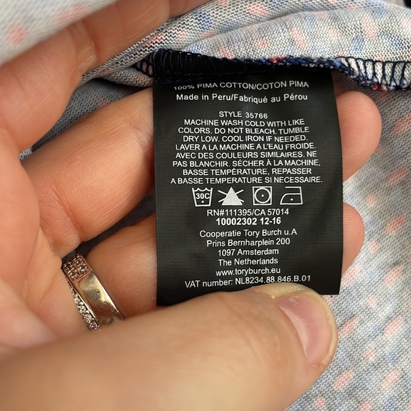 TORY BURCH Jenny Dress in Navy Sea Ocho Rios - Picture 6 of 9